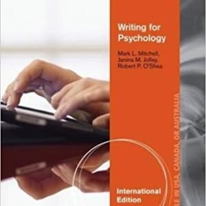 Writing for Psychology International Edition 4th Edition by Mark L. Mitchell – Test Bank